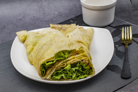 煎饼果子美食食材背景海报素材