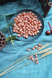 花生米养生食材背景海报素材