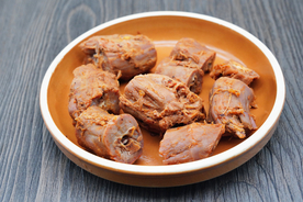 麻辣鸭脖美食食材背景海报素材