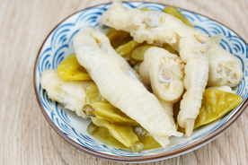 泡椒凤爪美食食材背景海报素材