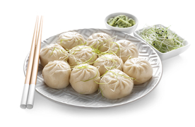 包子早餐食材背景海报素材