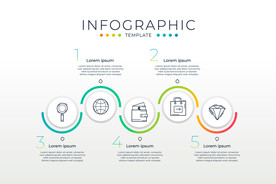 信息图模板 流程