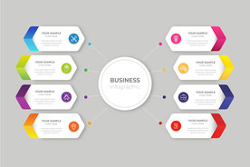 信息图模板 流程