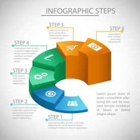 信息图模板 流程