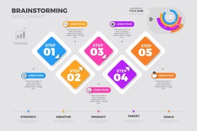 信息图模板 流程