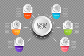 信息图模板 流程