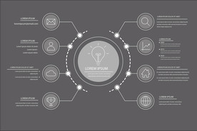 信息图模板 流程