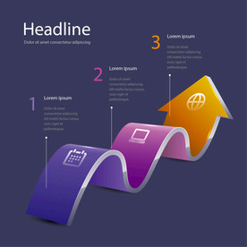 信息图模板 流程