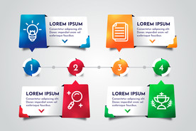 信息图模板 流程