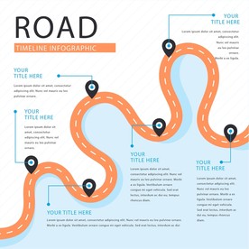 信息图模板 流程