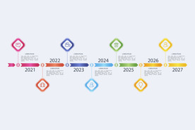 信息图模板 流程