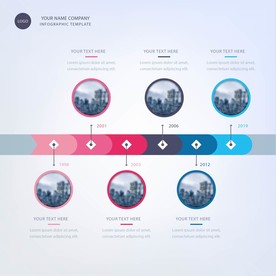 信息图模板 流程