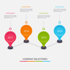 信息图模板 流程
