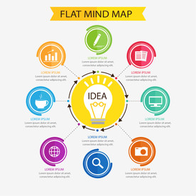 信息图模板 流程