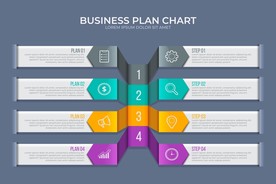 信息图模板 流程