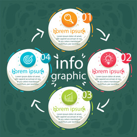 信息图模板 流程