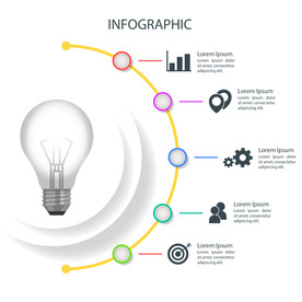 信息图模板 流程