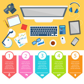 信息图模板 流程