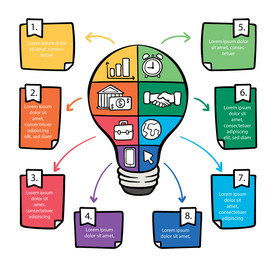 信息图模板 流程