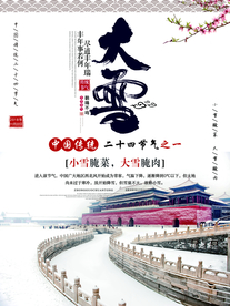 大雪海报
