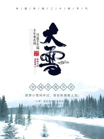 大雪海报