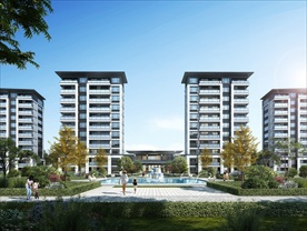 小区别墅洋房园林景观效果图