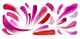 指甲油颜色  口红笔触