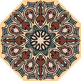 古典少数民族花纹底纹矢量