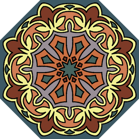 古典少数民族花纹底纹矢量