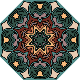 古典少数民族花纹底纹矢量