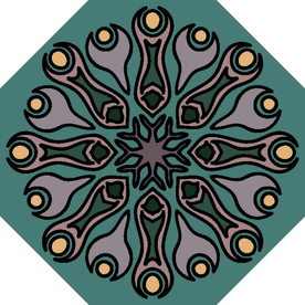 古典少数民族花纹底纹矢量