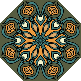 古典少数民族花纹底纹矢量