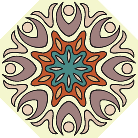 古典少数民族花纹底纹矢量