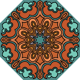 古典少数民族花纹底纹矢量