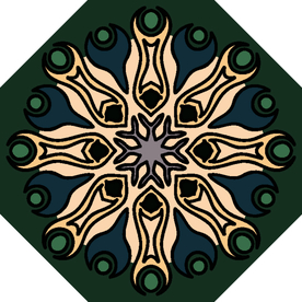 古典少数民族花纹底纹矢量