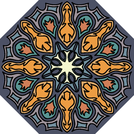 古典少数民族花纹底纹矢量