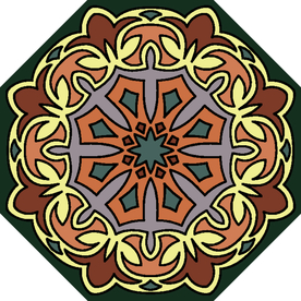 古典少数民族花纹底纹矢量