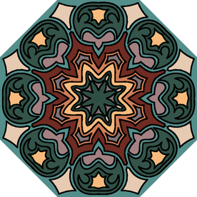 古典少数民族花纹底纹矢量