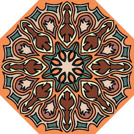 古典少数民族花纹底纹矢量