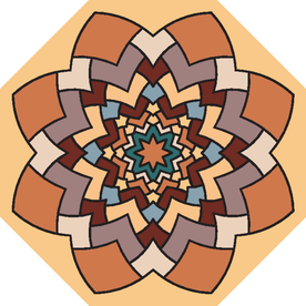 古典少数民族花纹底纹矢量