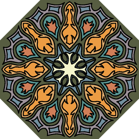 古典少数民族花纹底纹矢量