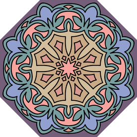 古典少数民族花纹底纹矢量