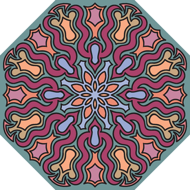 古典少数民族花纹底纹矢量