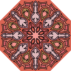 古典少数民族花纹底纹矢量