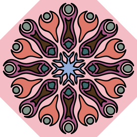 古典少数民族花纹底纹矢量