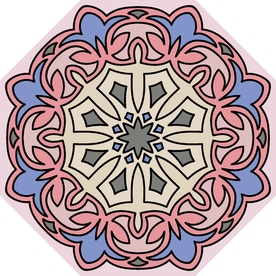 古典少数民族花纹底纹矢量