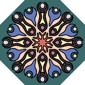 古典少数民族花纹底纹矢量