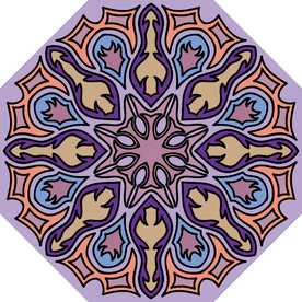 古典少数民族花纹底纹矢量