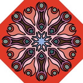 古典少数民族花纹底纹矢量