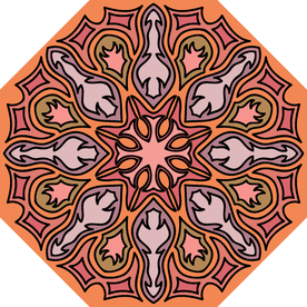 古典少数民族花纹底纹矢量